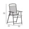 Flash Furniture Gray Folding Sling Patio Chairs with Armrests, 2PK 2-GM-SC098-GY-GG - alternate 8